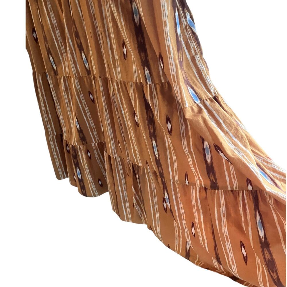 Sonoma Maxi Dress Plus Size 2X Aztec Southwestern Tiered Pockets Festival Boho - Picture 8 of 10